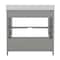 Flash Furniture Haven 36 Inch Bathroom Vanity w/Sink, Storage Cabinet w/Soft Close Doors and Bottom Drawer, Gray FS-BN-4-36-KD-GY-GG - alternate 7